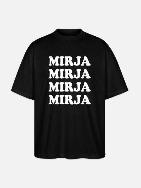 Mirja als Vorname - Stanley/Stella Oversized Unisex Bio T-Shirt Blaster 2.0 - Schwarz