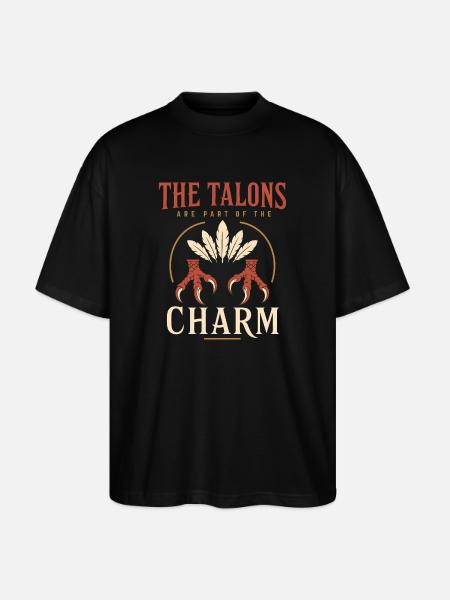 Harpy Greek Mythology Fantasy Monster - Stanley/Stella Oversized Unisex Organic T-shirt Blaster 2.0 - black