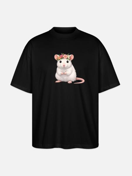 Ratte - Stanley/Stella Oversized Unisex Bio T-Shirt Blaster 2.0 - Schwarz