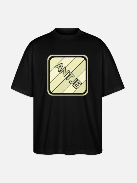 Gift for Antje - Stanley/Stella Oversized Unisex Organic T-shirt Blaster 2.0 - black