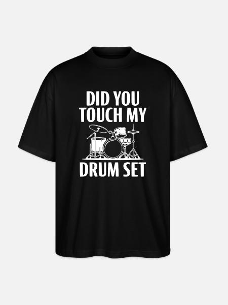 As-tu touché à ma batterie - T-shirt bio Blaster 2.0 coupe oversize Stanley/Stella Unisexe - noir