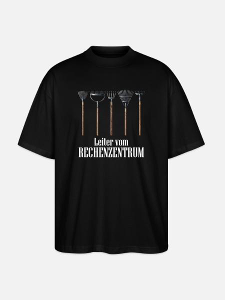 Leiter vom Rechenzentrum Gärtner - Stanley/Stella Oversized Unisex Bio T-Shirt Blaster 2.0 - Schwarz