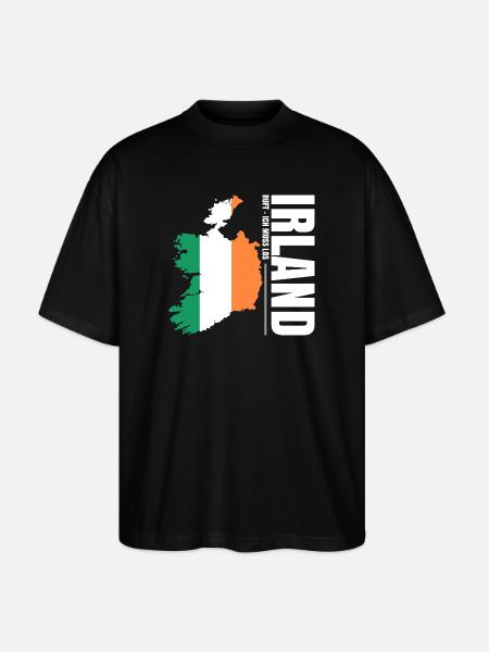 Ireland Emigrate - Stanley/Stella Oversized Unisex Organic T-shirt Blaster 2.0 - black
