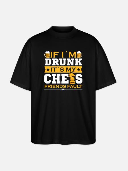 Chess Chess Player Chessboard - Stanley/Stella Oversized Unisex Organic T-shirt Blaster 2.0 - black