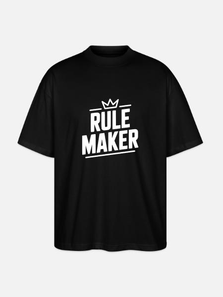Rule Maker - Stanley/Stella Oversized Unisex Organic T-shirt Blaster 2.0 - black