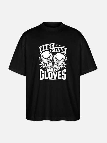 Raise Your Boxing Gloves - Stanley/Stella Oversized Unisex Organic T-shirt Blaster 2.0 - black