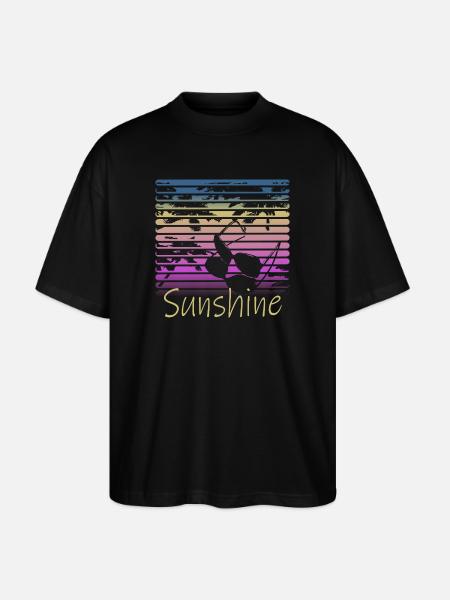 Sunshine Retro Sunglasses - T-shirt bio Blaster 2.0 coupe oversize Stanley/Stella Unisexe - noir