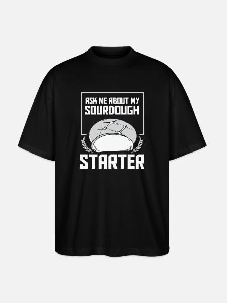 Bread Baker Bakery Bread Roll Baking - Stanley/Stella Oversized Unisex Organic T-shirt Blaster 2.0 - black