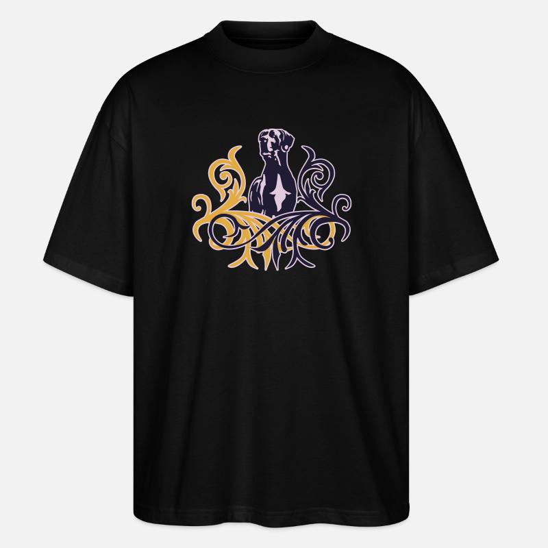 Duitse doggen - T-shirt bio Blaster 2.0 coupe oversize Stanley/Stella Unisexe - noir