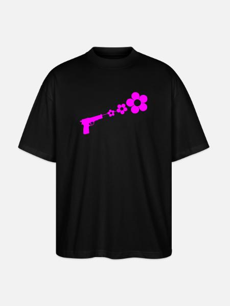 flowergun_1 - Stanley/Stella Oversized Unisex Bio T-Shirt Blaster 2.0 - Schwarz
