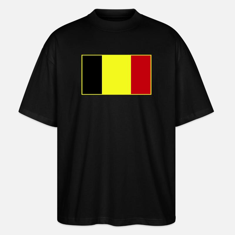 Anpassbare dreifarbige Flagge - Stanley/Stella Oversized Unisex Bio T-Shirt Blaster 2.0 - Schwarz