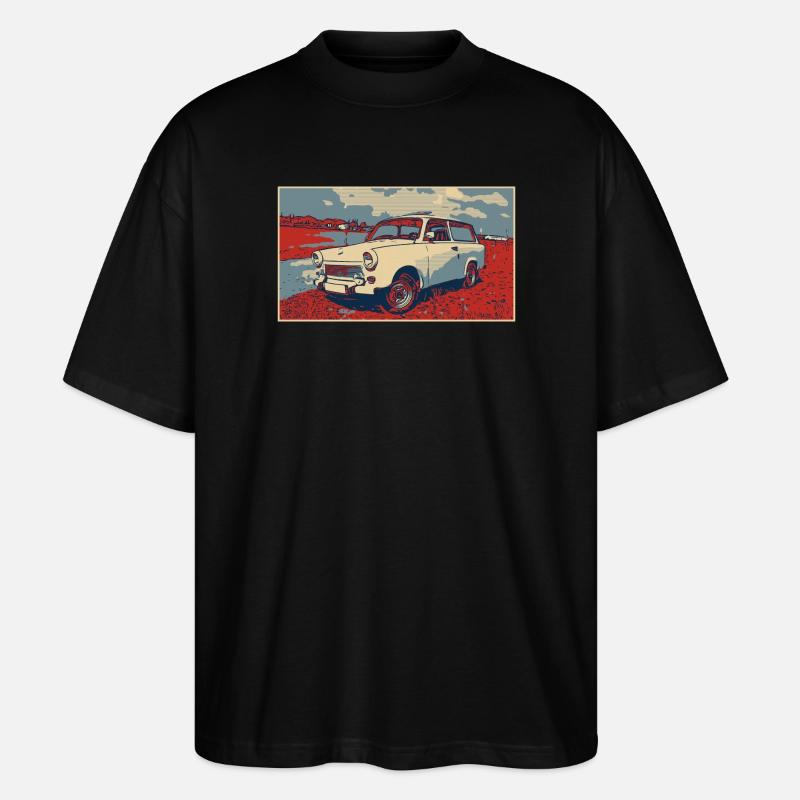 Trabant DDR - Stanley/Stella Oversized Unisex Bio T-Shirt Blaster 2.0 - Schwarz