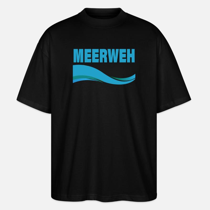 MEERWEH - Stanley/Stella Oversized Unisex Bio T-Shirt Blaster 2.0 - Schwarz