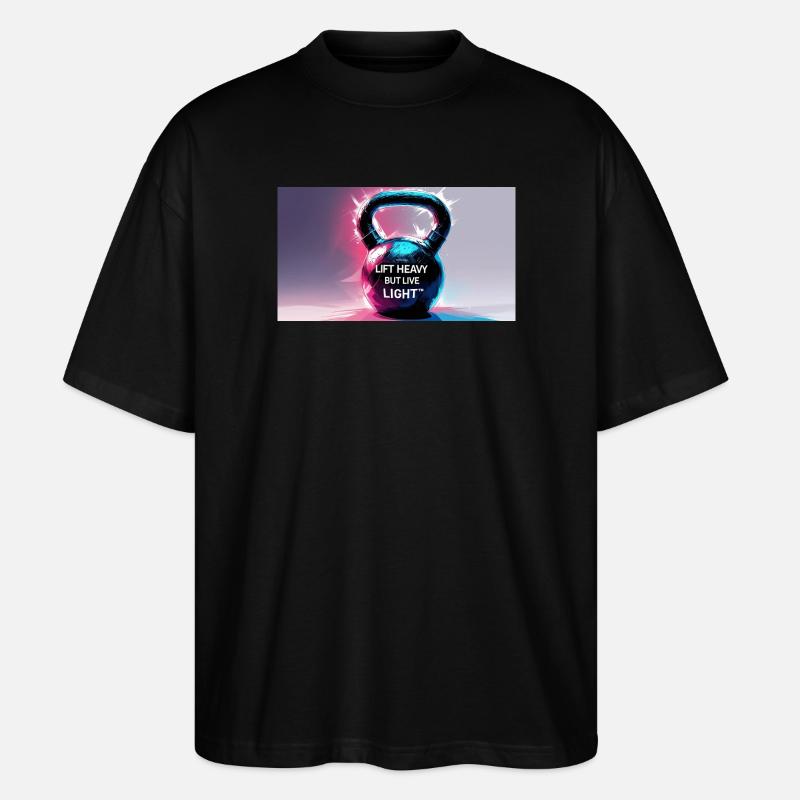 Kettelball mit Motivationsspruch - Stanley/Stella Oversized Unisex Bio T-Shirt Blaster 2.0 - Schwarz