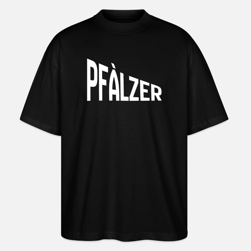 Pfälzer - Stanley/Stella Oversized Unisex Bio T-Shirt Blaster 2.0 - Schwarz