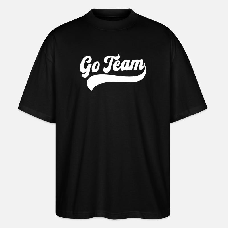 GO-Team - Stanley/Stella Oversized Unisex Bio T-Shirt Blaster 2.0 - Schwarz