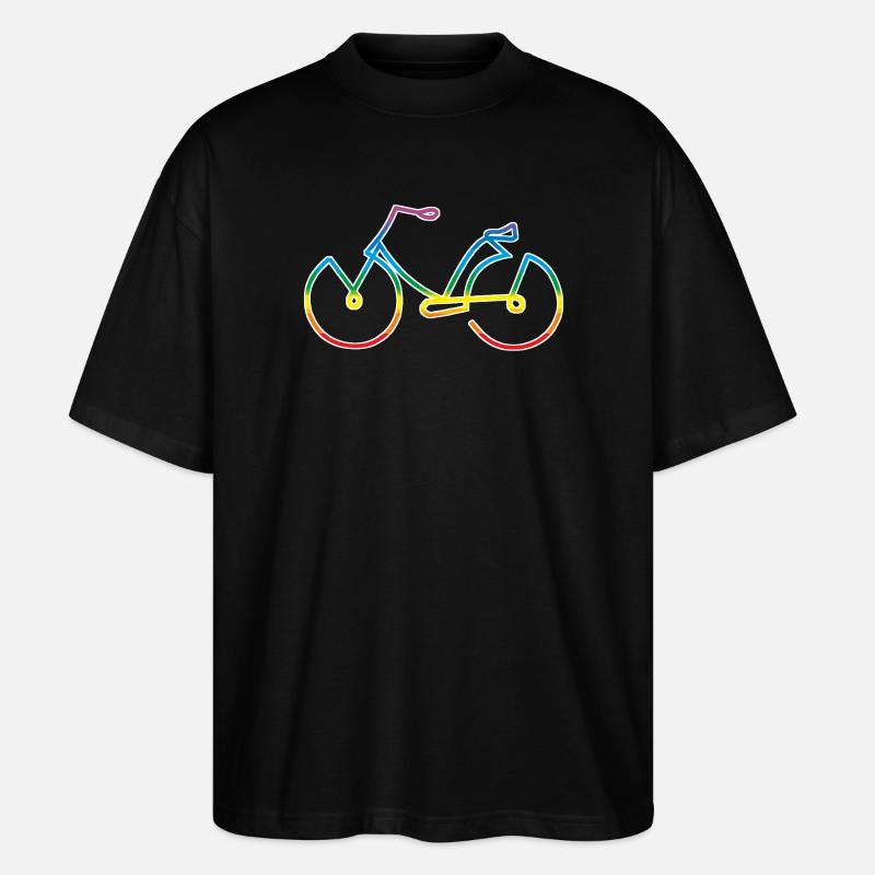 Fahrrad - Stanley/Stella Oversized Unisex Bio T-Shirt Blaster 2.0 - Schwarz