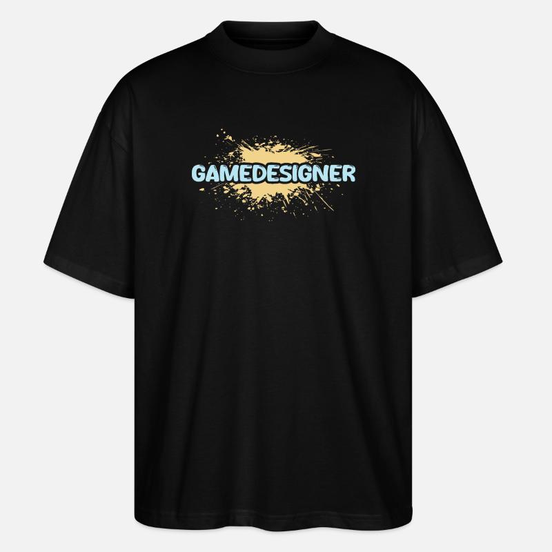 Profession Concepteur de jeux - T-shirt bio Blaster 2.0 coupe oversize Stanley/Stella Unisexe - noir