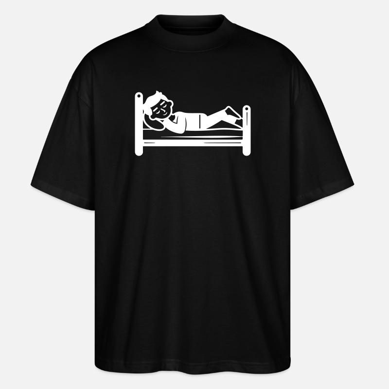 Sleeping Bed - Stanley/Stella Oversized Unisex Organic T-shirt Blaster 2.0 - black