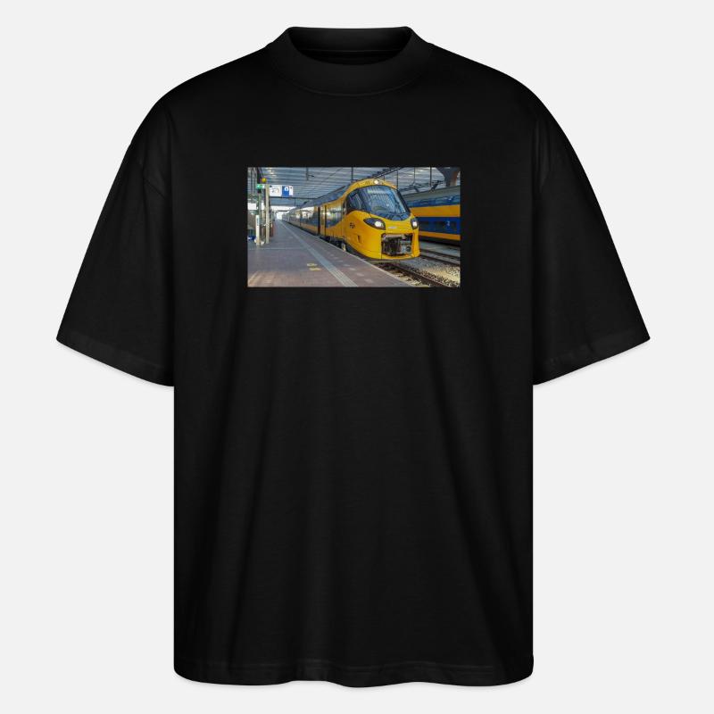 ICNG Rotterdam Central - Stanley/Stella Oversized Unisex Bio T-Shirt Blaster 2.0 - Schwarz