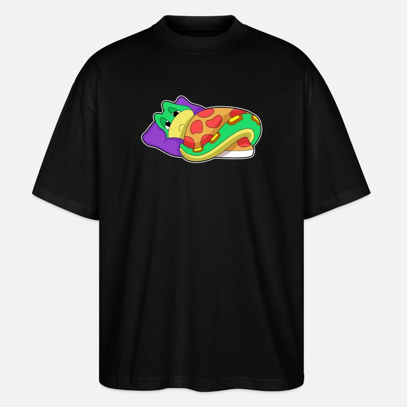 Oreiller de couverture serpent - T-shirt bio Blaster 2.0 coupe oversize Stanley/Stella Unisexe - noir