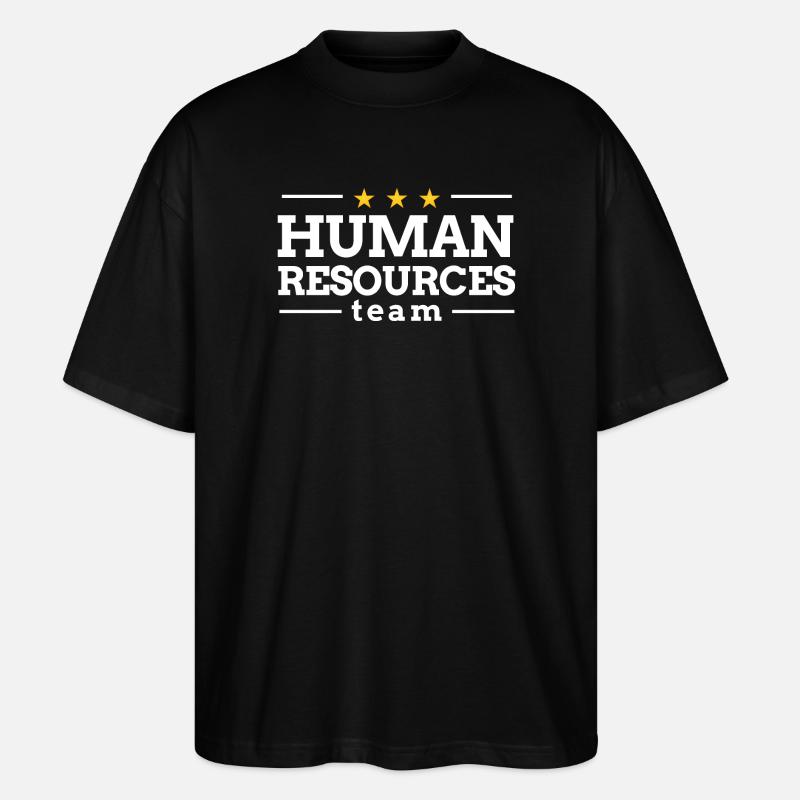 Équipe des ressources humaines - T-shirt bio Blaster 2.0 coupe oversize Stanley/Stella Unisexe - noir