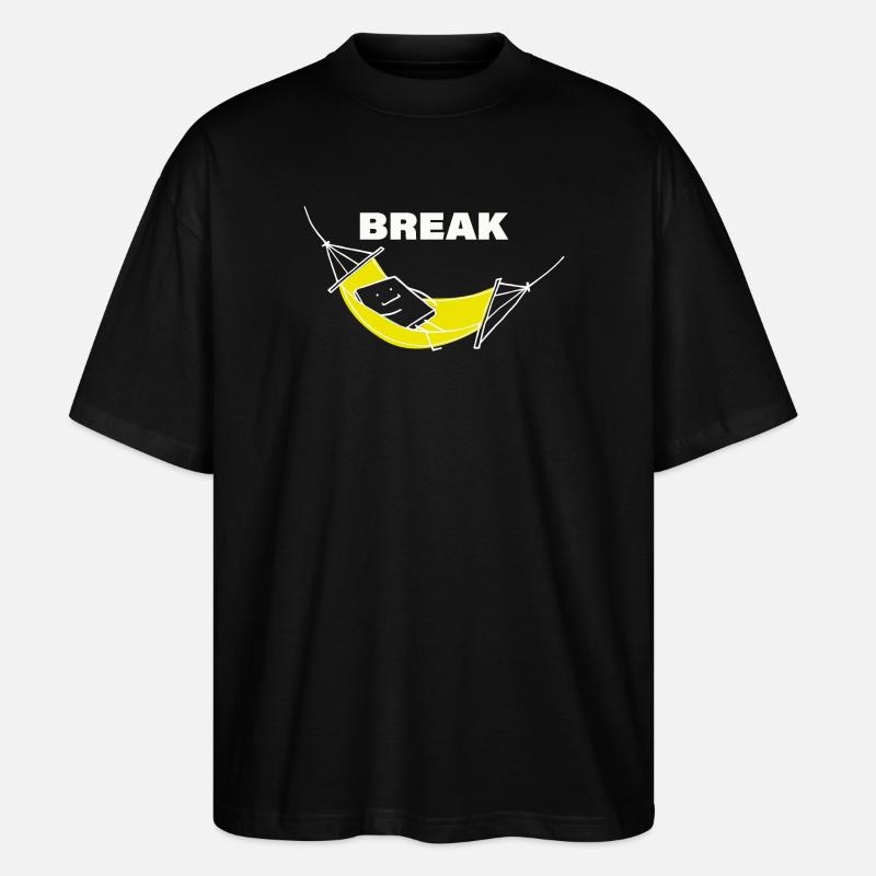 BREAK - Stanley/Stella Oversized Unisex Bio T-Shirt Blaster 2.0 - Schwarz
