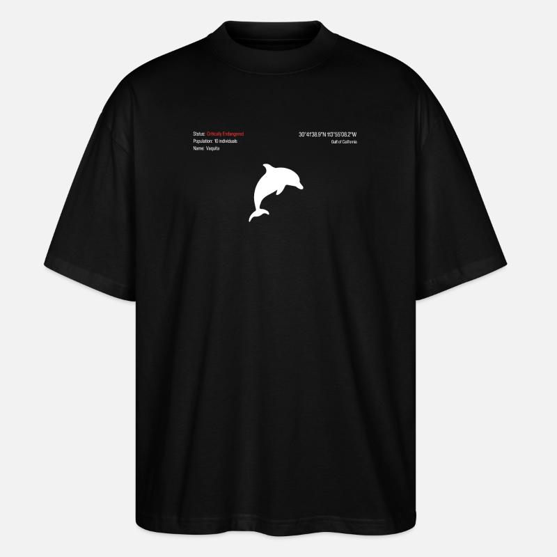 Vaquita - Stanley/Stella Oversized Unisex Bio T-Shirt Blaster 2.0 - Schwarz