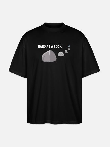 Hard as a rock - Stanley/Stella Oversized Unisex Organic T-shirt Blaster 2.0 - black