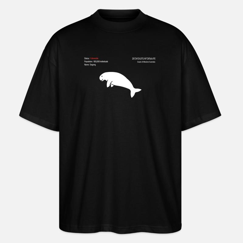 Dugong - Stanley/Stella Oversized Unisex Bio T-Shirt Blaster 2.0 - Schwarz