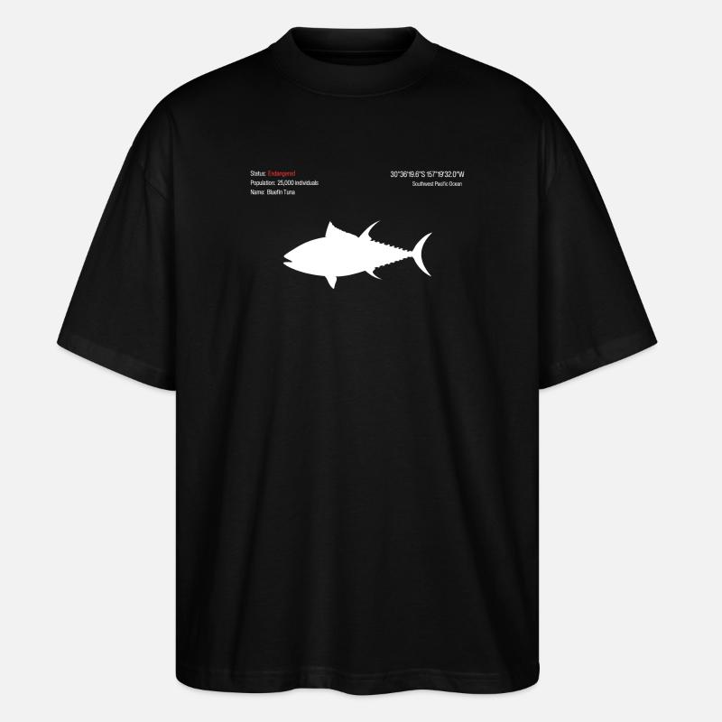 Thunfisch - Stanley/Stella Oversized Unisex Bio T-Shirt Blaster 2.0 - Schwarz