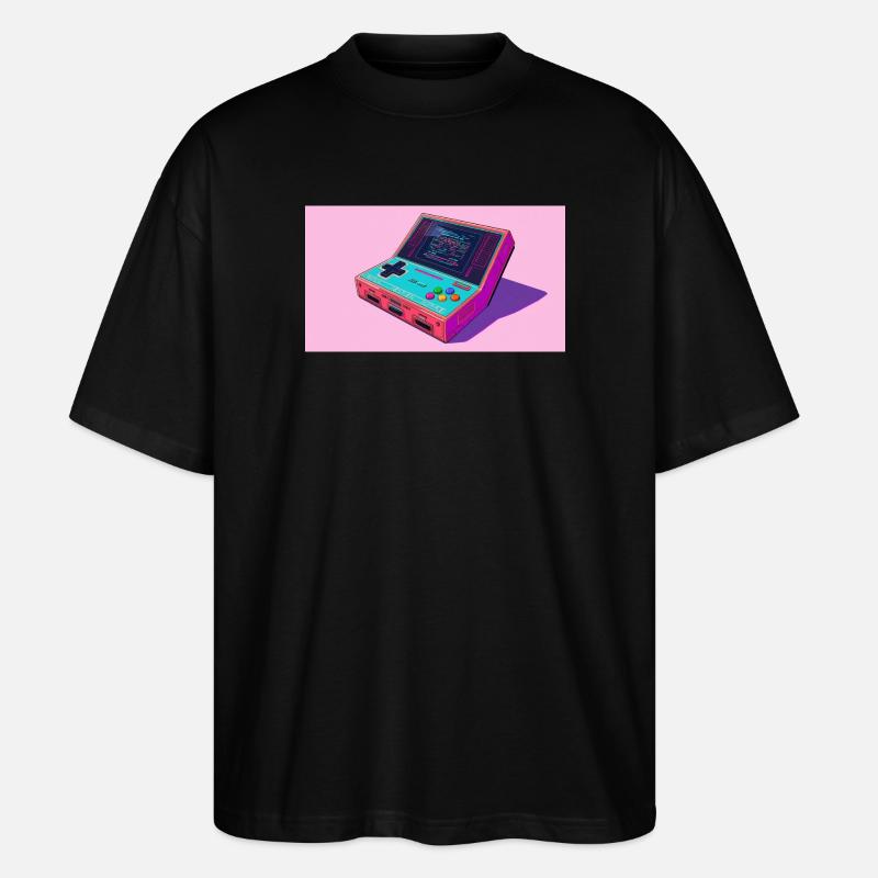 Frische Konsole - Stanley/Stella Oversized Unisex Bio T-Shirt Blaster 2.0 - Schwarz