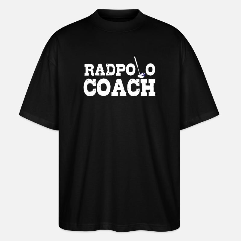 Radpolo Coach  - Stanley/Stella Oversized Unisex Bio T-Shirt Blaster 2.0 - Schwarz
