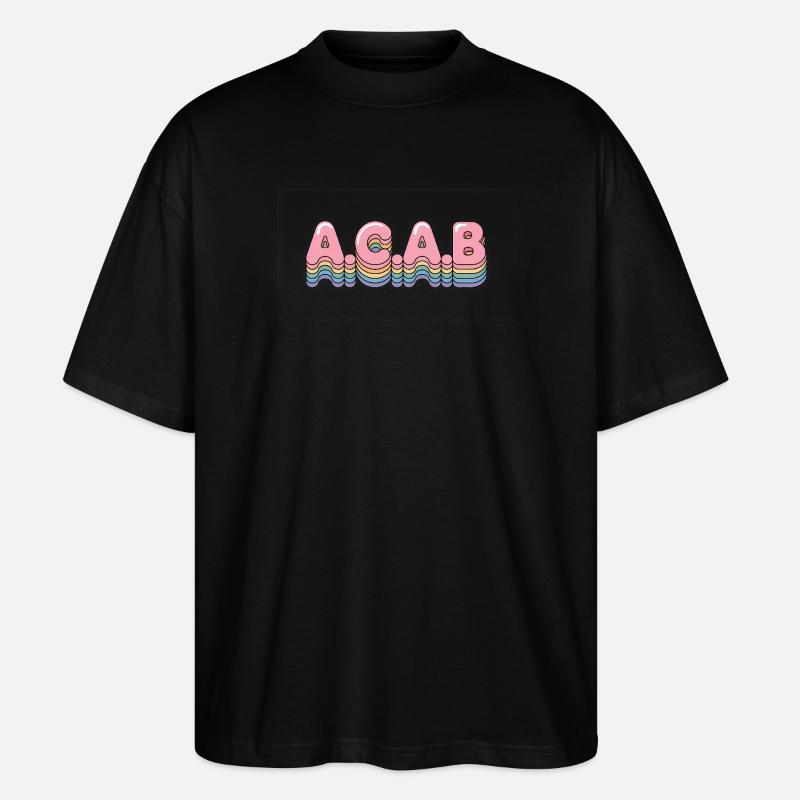 A.C.A.B - Antifa Tee - T-shirt bio Blaster 2.0 coupe oversize Stanley/Stella Unisexe - noir