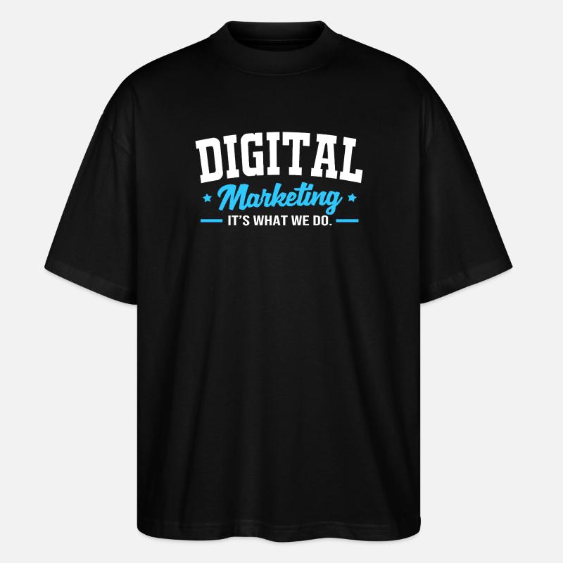 Digital Marketing Manager - Stanley/Stella Oversized Unisex Bio T-Shirt Blaster 2.0 - Schwarz