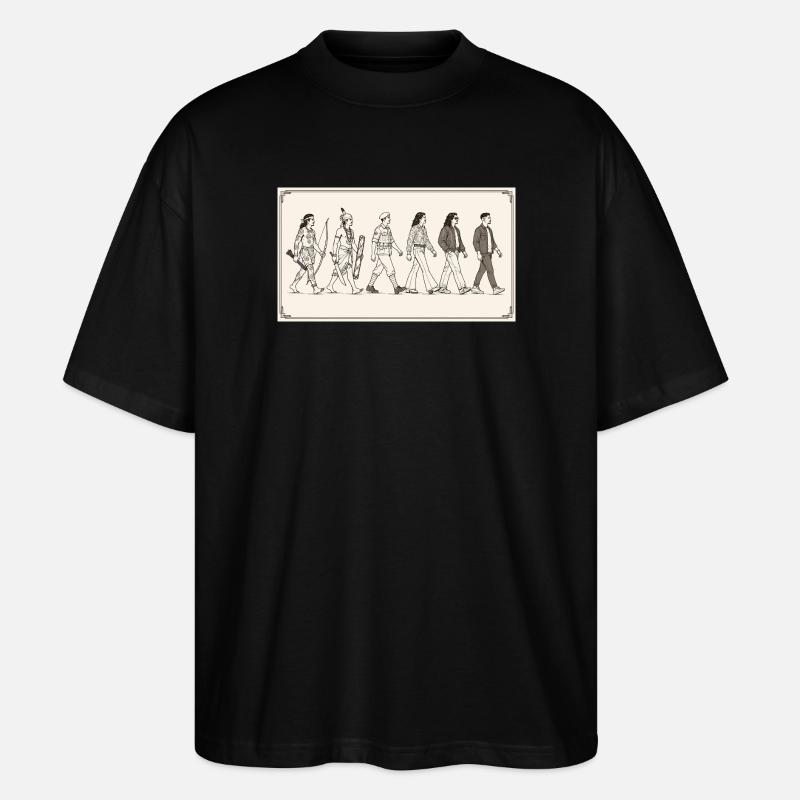 Moluccan evolution by s2soon - Stanley/Stella Oversized Unisex Organic T-shirt Blaster 2.0 - black