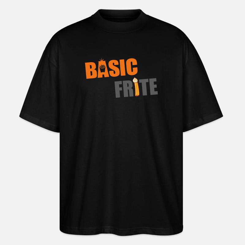 Basic frite 2 - T-shirt bio Blaster 2.0 coupe oversize Stanley/Stella Unisexe - noir