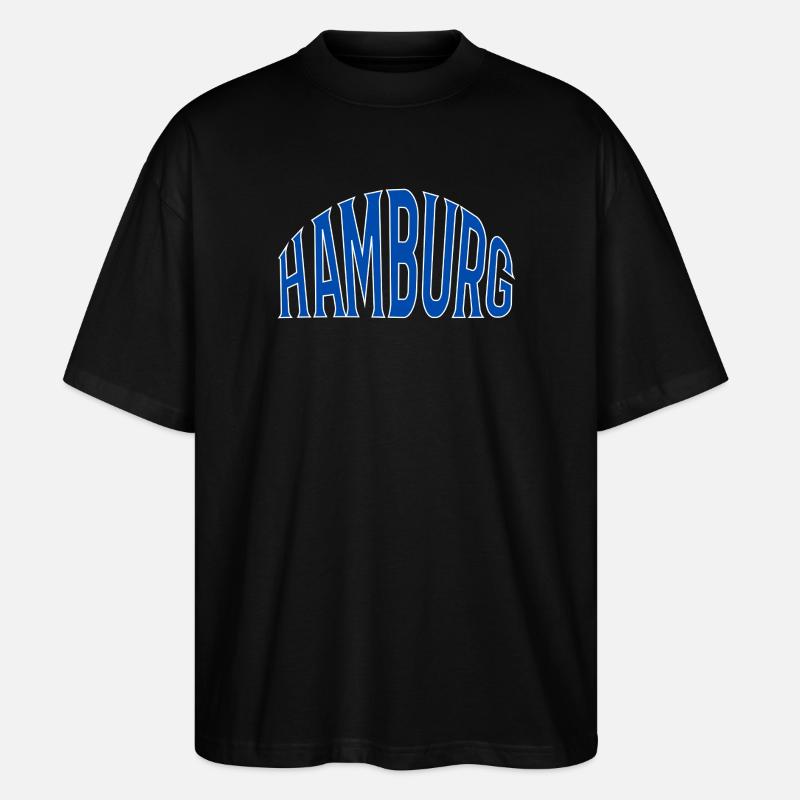 Hamburg - Stanley/Stella Oversized Unisex Bio T-Shirt Blaster 2.0 - Schwarz