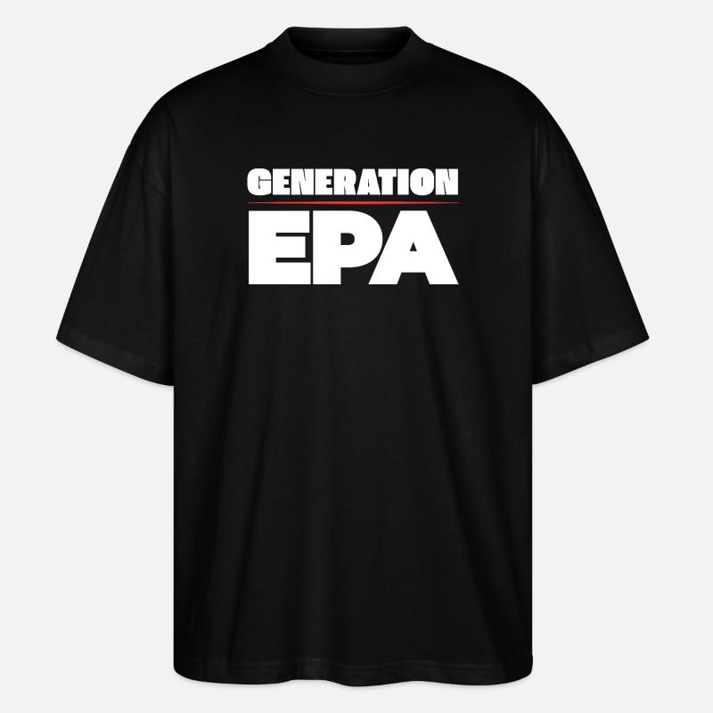 Generation EPA - Stanley/Stella Oversized Unisex Bio T-Shirt Blaster 2.0 - Schwarz