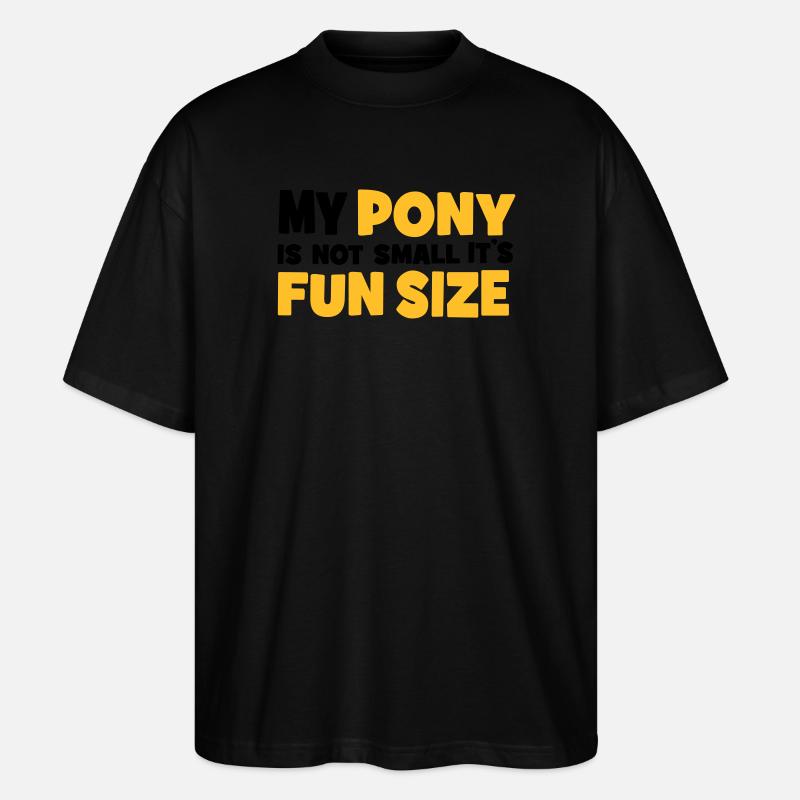 pony - Stanley/Stella Oversized Unisex Organic T-shirt Blaster 2.0 - black