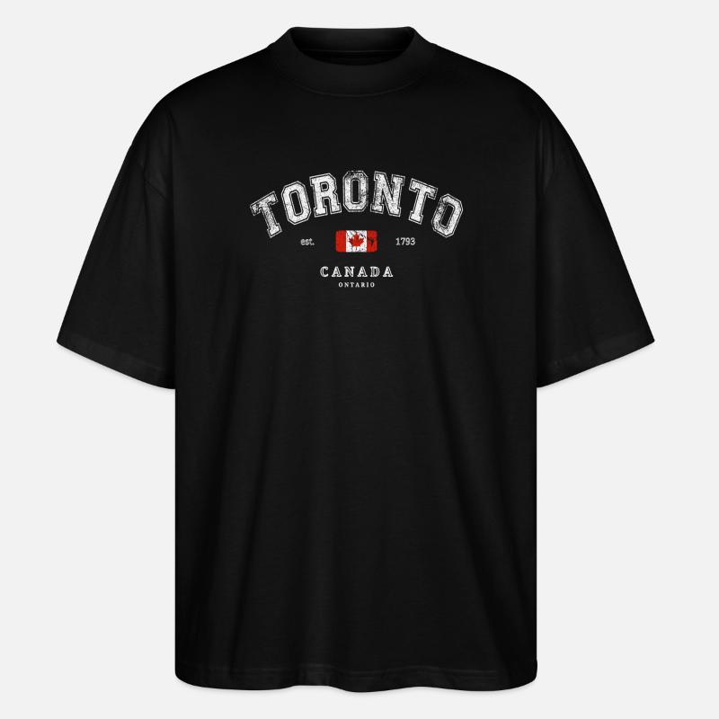 Toronto Canada - Stanley/Stella Oversized Unisex Organic T-shirt Blaster 2.0 - black