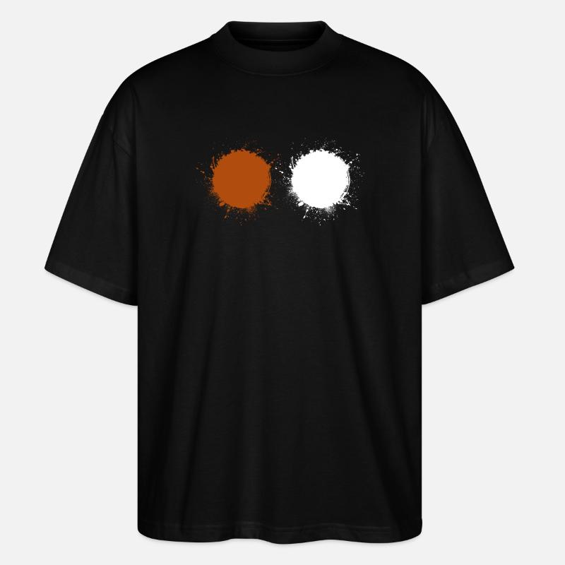 Braun Weiß - Stanley/Stella Oversized Unisex Bio T-Shirt Blaster 2.0 - Schwarz