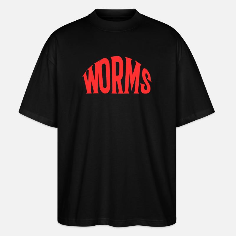 Worms - Stanley/Stella Oversized Unisex Bio T-Shirt Blaster 2.0 - Schwarz