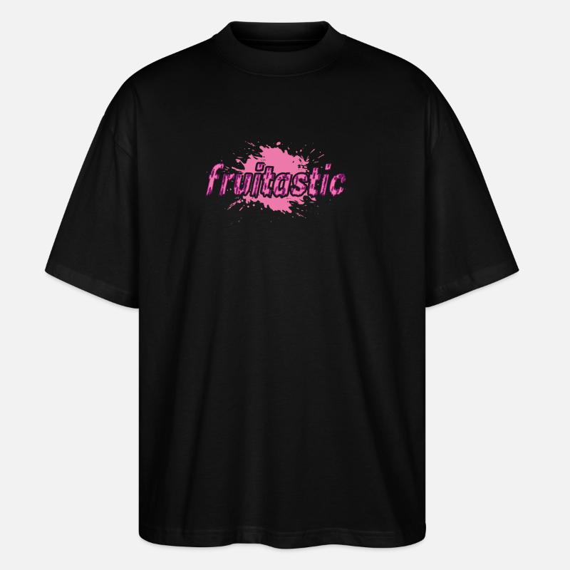 fruitastic claim fresh splash pink - Stanley/Stella Oversized Unisex Bio T-Shirt Blaster 2.0 - Schwarz