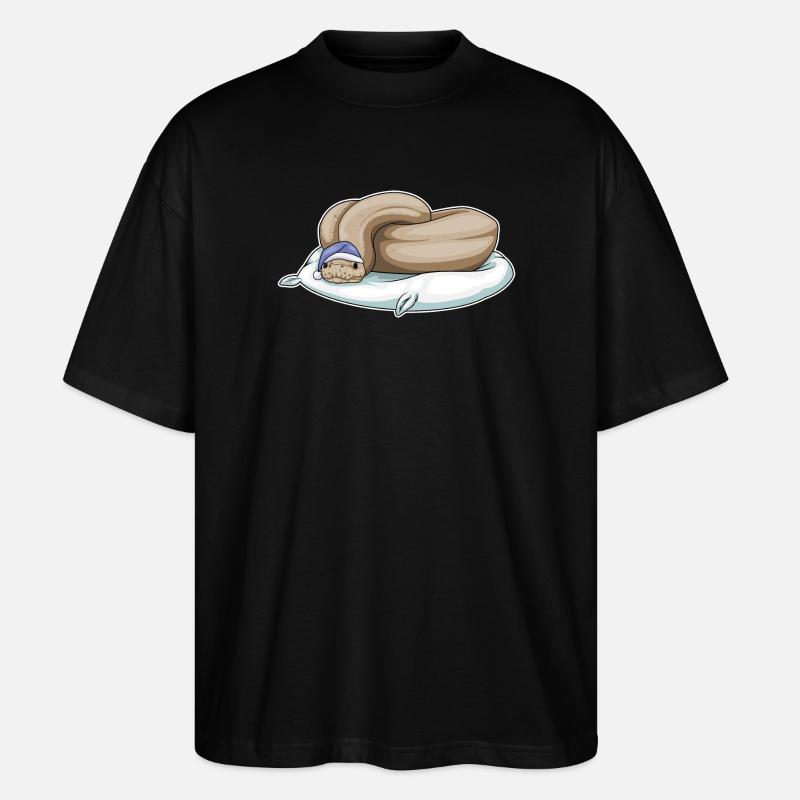 Oreiller de couchage serpent - T-shirt bio Blaster 2.0 coupe oversize Stanley/Stella Unisexe - noir