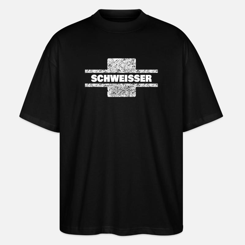 Plasterer as a profession - Stanley/Stella Oversized Unisex Organic T-shirt Blaster 2.0 - black