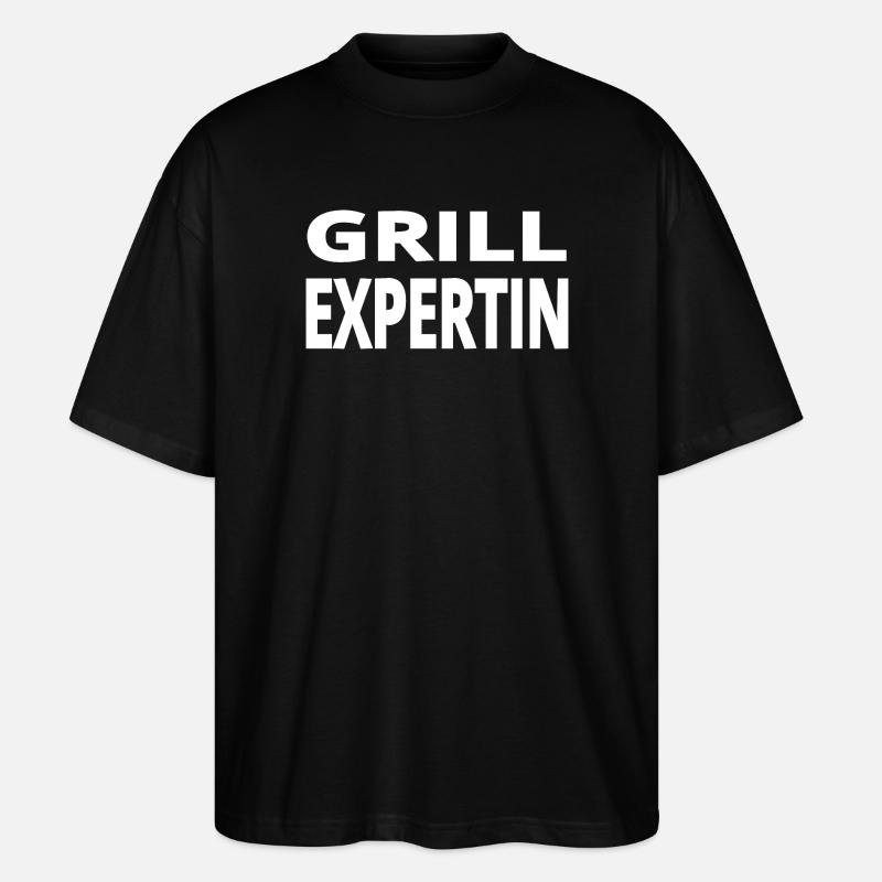 Grillen - Stanley/Stella Oversized Unisex Bio T-Shirt Blaster 2.0 - Schwarz