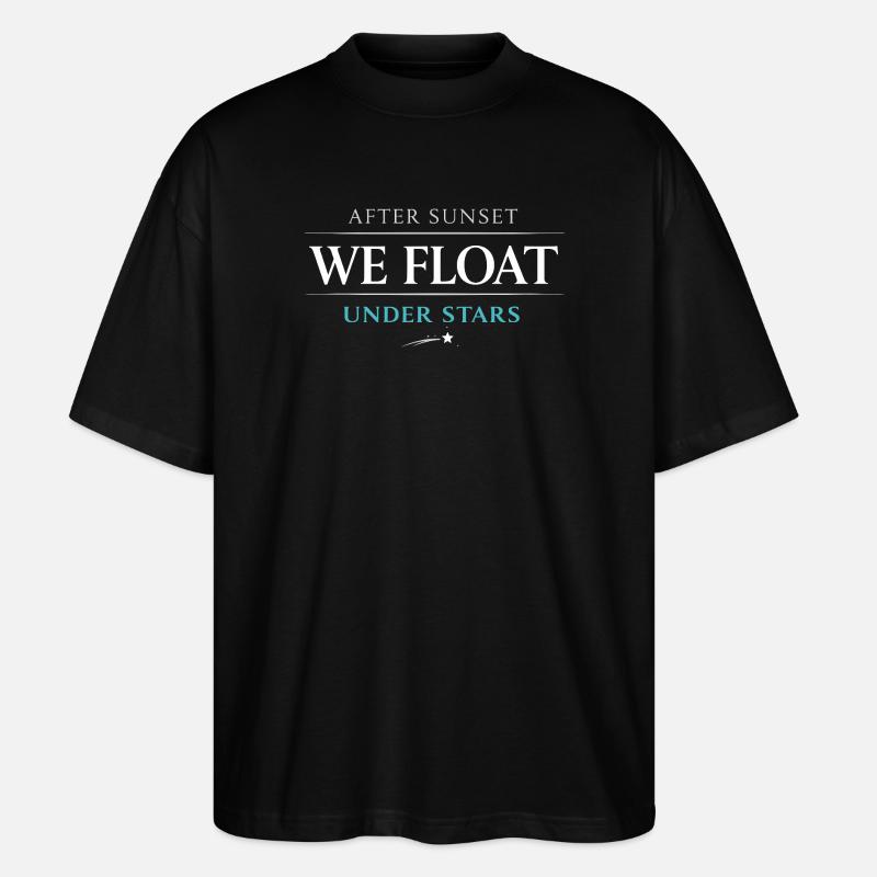 Nachtbootfahren Mit - Stanley/Stella Oversized Unisex Bio T-Shirt Blaster 2.0 - Schwarz