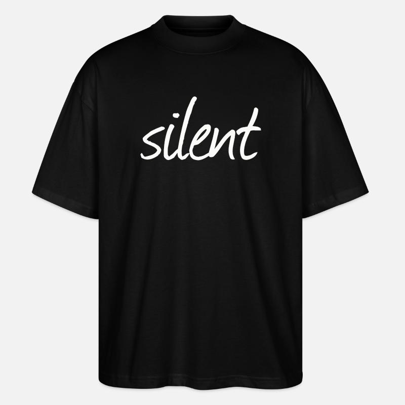 SILENT - Stanley/Stella Oversized Unisex Bio T-Shirt Blaster 2.0 - Schwarz