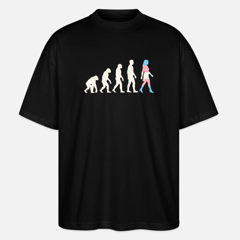 LGBTQ-Pride-Monat – Trans-Evolution - Stanley/Stella Oversized Unisex Bio T-Shirt Blaster 2.0 - Schwarz